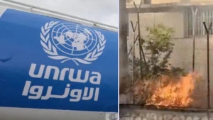Extremistas israelíes prenden fuego en oficina de la UNRWA en la zona Este de Jerusalén