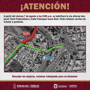 Cierran bulevar Pedro Infante por obras del nuevo puente