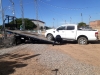 Estatales hallan camioneta con reporte de robo vigente, sobre el bulevar Alfonso G. Calderón, en Culiacán