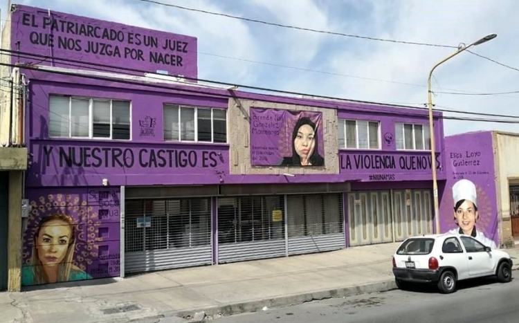 "Censura" Alcald&iacute;a de Saltillo mural de feminicidios