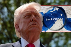 Trump anuncia que declarar&aacute; el Estrecho de Ormuz como territorio de EEUU; afirma tener el "control total" del paso mar&iacute;timo