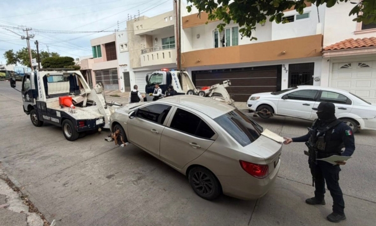 Grupo Interinstitucional recupera 3 veh&iacute;culos con reporte de robo en el sector Guadalupe y La Campi&ntilde;a, en Culiac&aacute;n