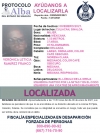 Localizan a desaparecida del 8 de enero