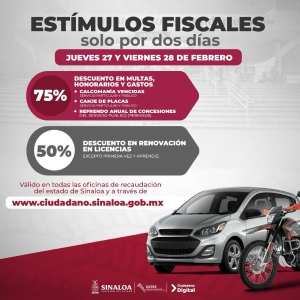 Este 27 y 28 de febrero del 2025, aprovecha los est&iacute;mulos fiscales en tr&aacute;mites vehiculares y placas: SATES