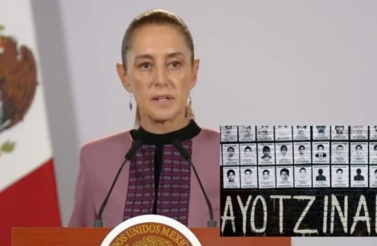 Niega Sheinbaum nueva versi&oacute;n sobre los 43 normalistas desaparecidos en Ayotzinapa y confirma peritajes de a qui&eacute;nes se llevaron a 'La Barandilla'