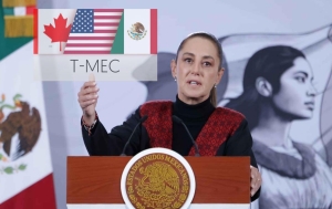 Sheinbaum perfila ruta del T-MEC: en julio inicia definici&oacute;n del esquema de revisi&oacute;n