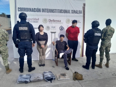Tras persecuci&oacute;n al Sur de Culiac&aacute;n, Grupo Interinstitucional detiene a civiles y les asegura un arma de fuego, un veh&iacute;culo y equipo t&aacute;ctico
