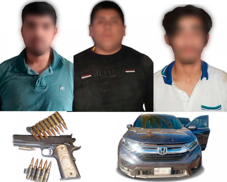 Capturan otros tres delincuentes en otra persecución policiaca, en Culiacán