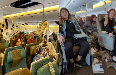 Fuerte turbulencia a&eacute;rea en vuelo de Londres a Singapur deja un pasajero muerto y 30 heridos