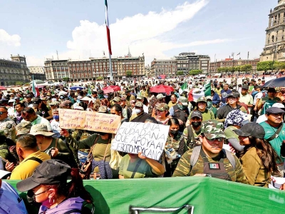 Salen a las calles a defender al Ej&eacute;rcito; exigen respeto a derechos humanos