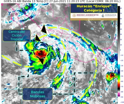 Fuertes lluvias se prevén hoy en Sinaloa