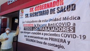 Amenaza personal de Salud irse a paro si no los vacunan y les pagan