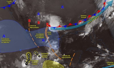 El ciclón tropical Barbara se aleja de los costas del Pacífico Mexicano