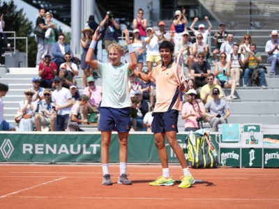 Tenista mexicano Rodrigo Pacheco se corona campeón de dobles del Roland Garros