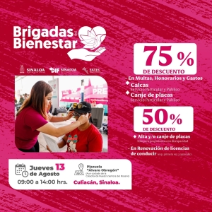 Llegan a Culiac&aacute;n los descuentos en Adeudos Vehiculares en la Brigada del Bienestar del DIF